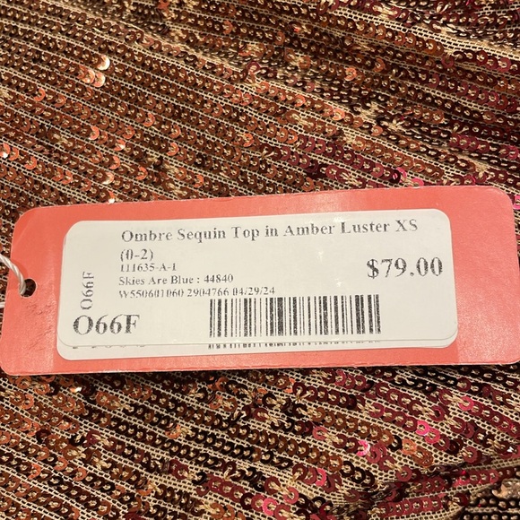 Ombré sequin top - Picture 3 of 6